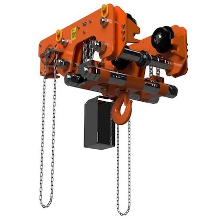 Elephant Lifting Products Ultra Low Headroom Trolley Hoist, Elephant HGUL, 3 ton Capacity, 20' Lift HGUL-3-20